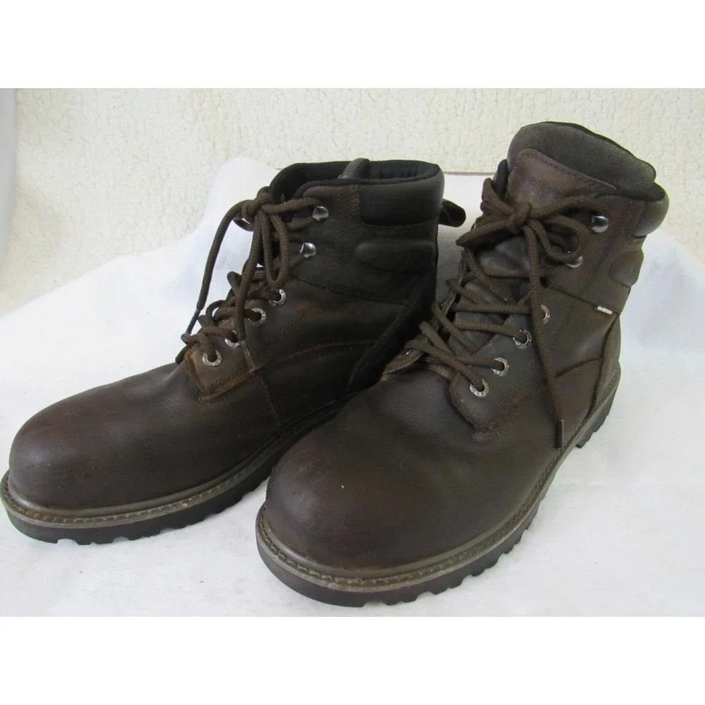 Wolverine Brown Floorhand Waterproof Steel Toe Oil Slip Resist Work Boots Sz 13M